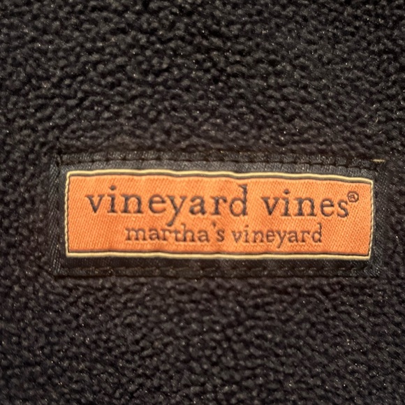 Vineyard vines men's fleece harbor navy blue vest size small EUC - Picture 3 of 6